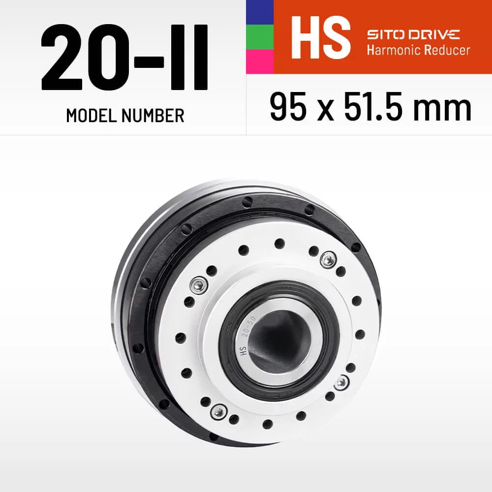 SitoDrive HS-20-II Harmonic Drive SHF-20-II High Precision Strain Wave Gear Reducer for Automation Robot Medical Stepper Motor