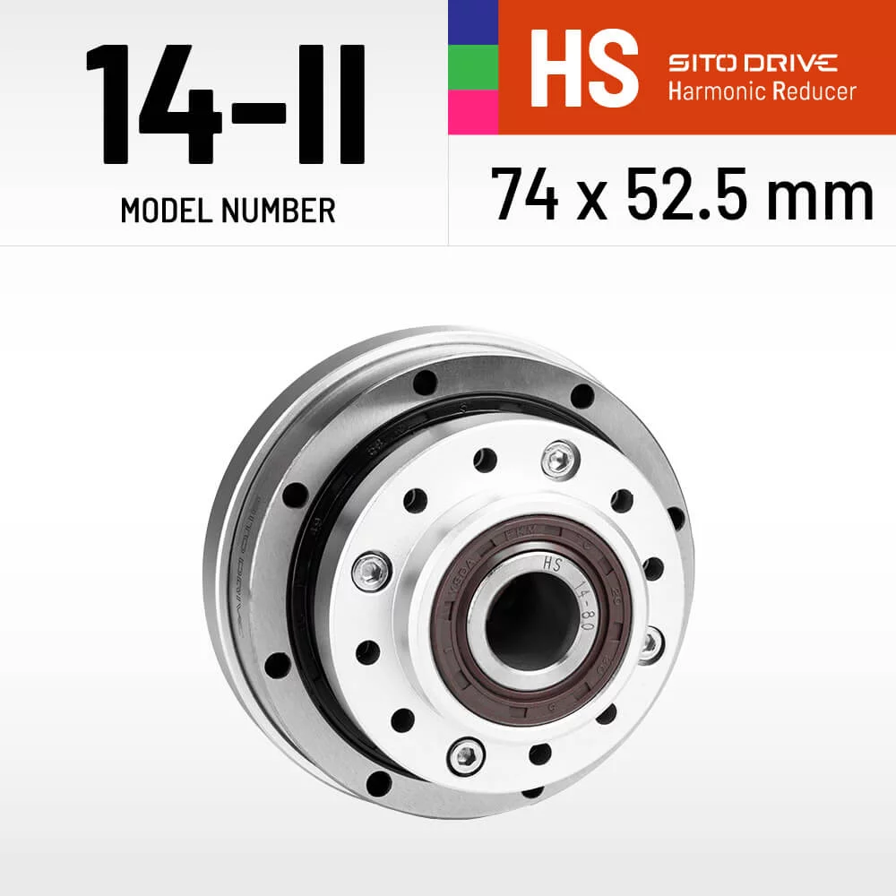 SitoDrive HS-14-II Harmonic Reducer SHF-14-II High Torque Strain Wave Gear for Robot Joint BLDC Servo Motor Medical Automation