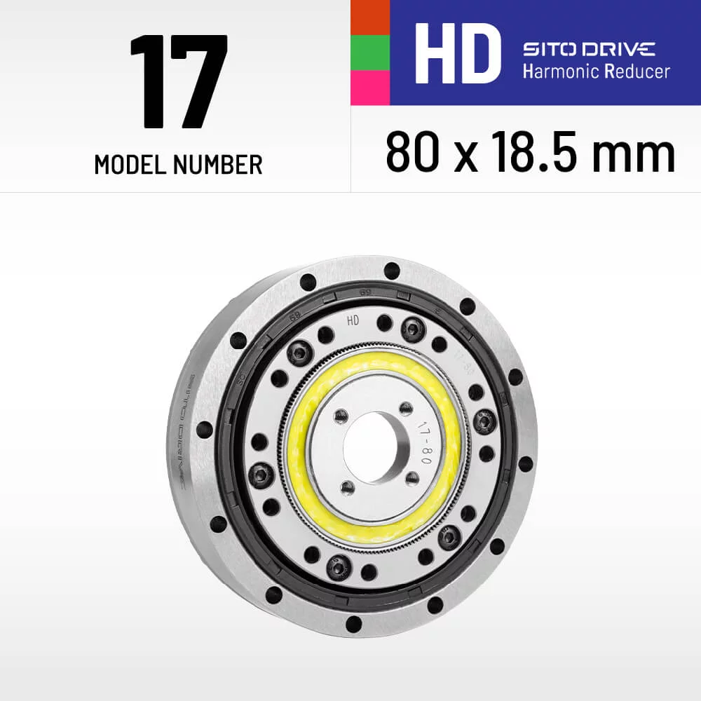 SitoDrive HD-17 Harmonic Drive Magnetic Encoder Harmonic Reducer Nema 34 Servo 50:1 Feedback for Surgical Robot SHD-17-2UH