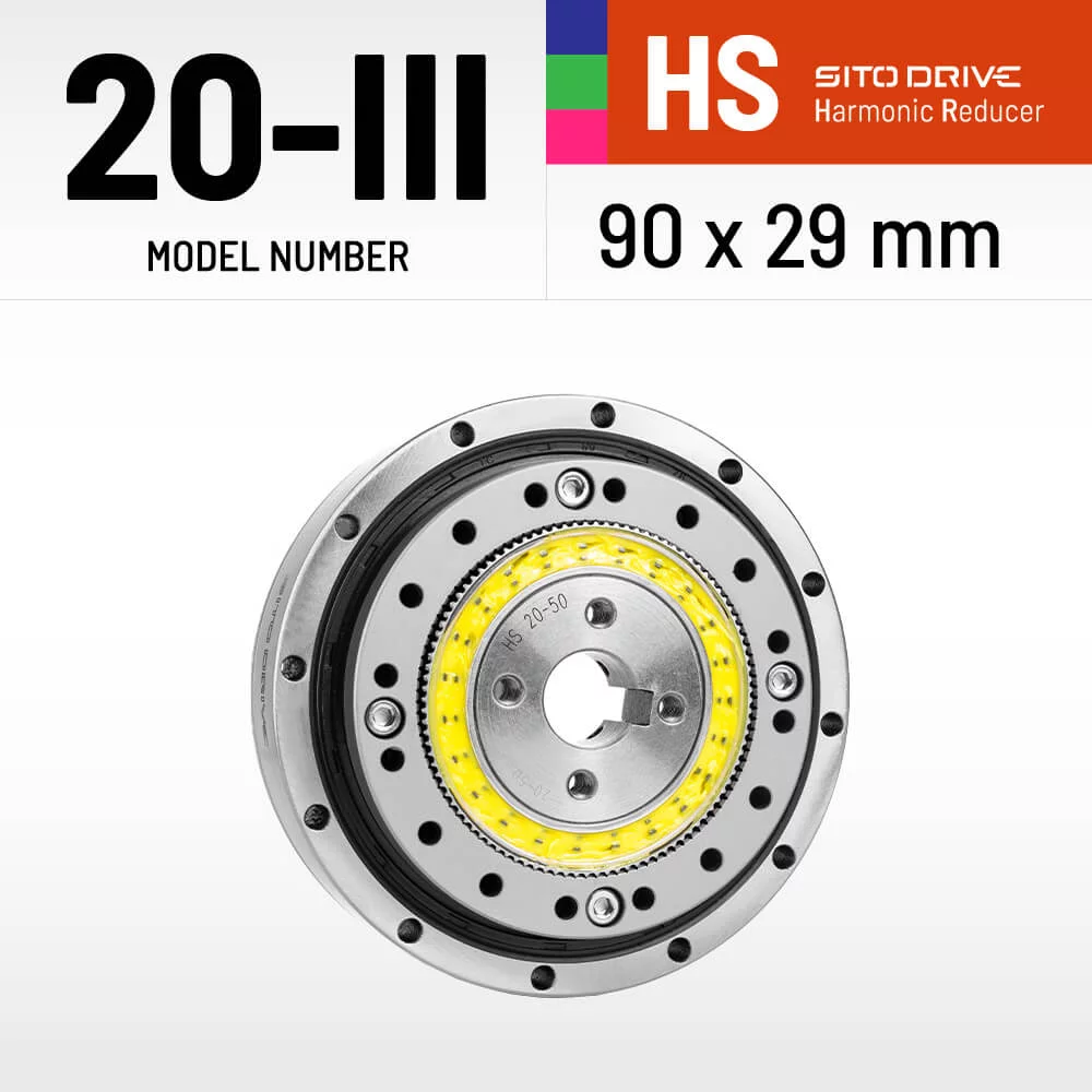 SitoDrive HS-20-III Harmonic Drive SHF-20-III High Precision Strain Wave Gear Reducer for Automation Robot Medical Stepper Motor