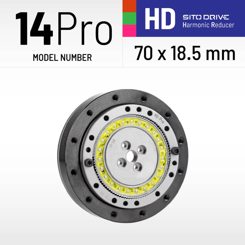 SitoDrive HD-14 Pro Ultra-Thin Harmonic Drive Reducer Nema 23 Motor BLDC Motor Reducer SHD-17 for Surgical Robot Instruments