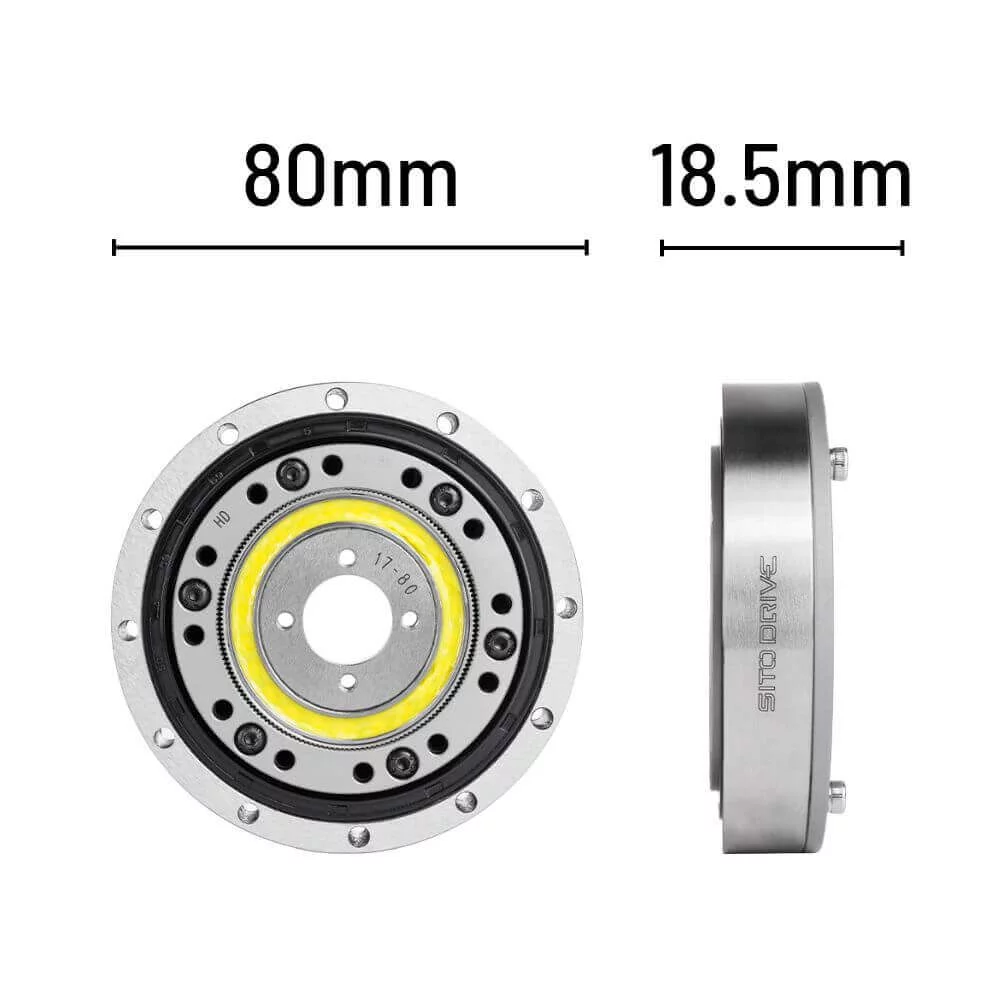 SitoDrive HD-17 Harmonic Drive Magnetic Encoder Harmonic Reducer Nema 34 Servo 50:1 Feedback for Surgical Robot SHD-17-2UH