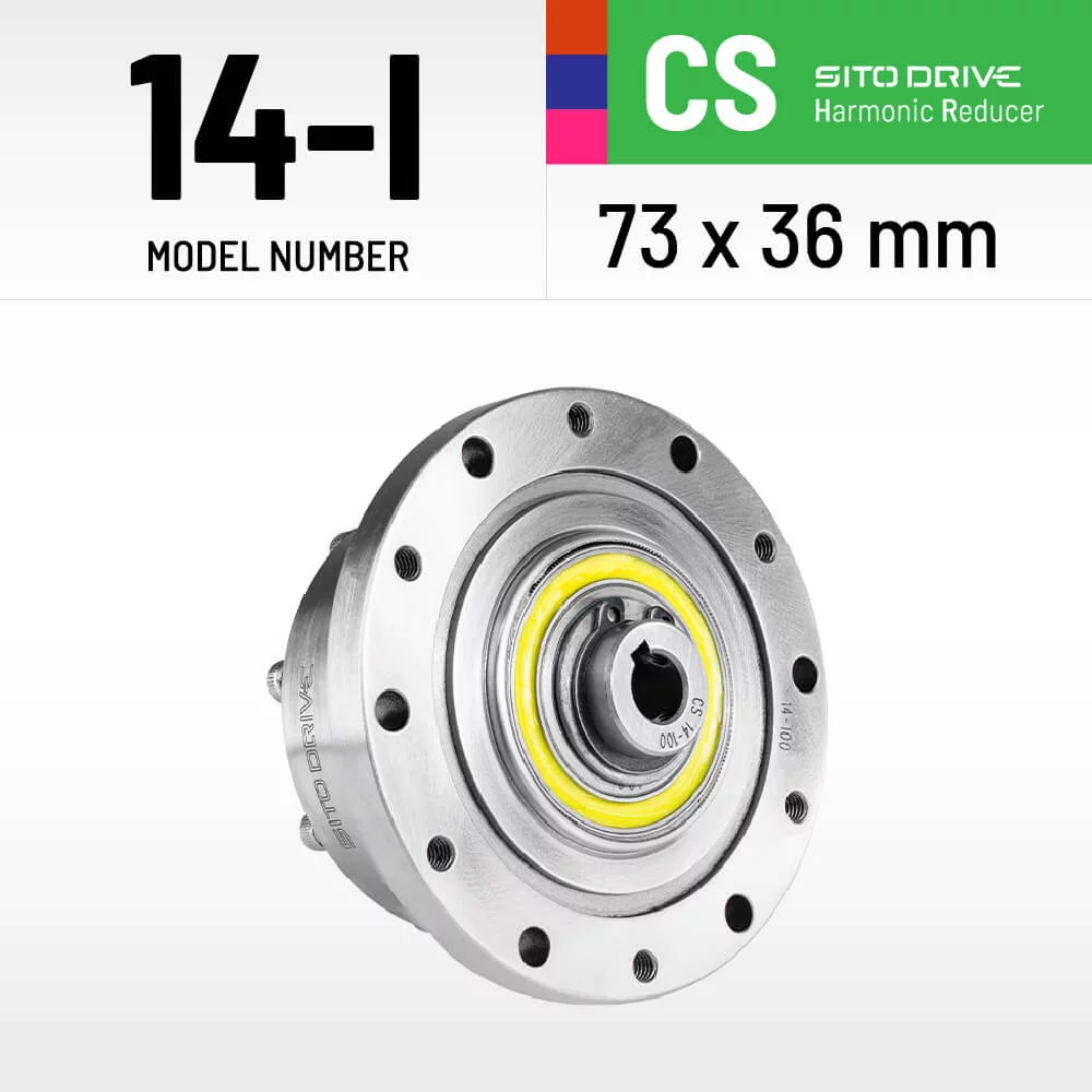 SitoDrive CS-14-I Harmonic Drive CSF-14-I High Precision Strain Wave Gear Reducer for Automation Robot Medical Stepper Motor