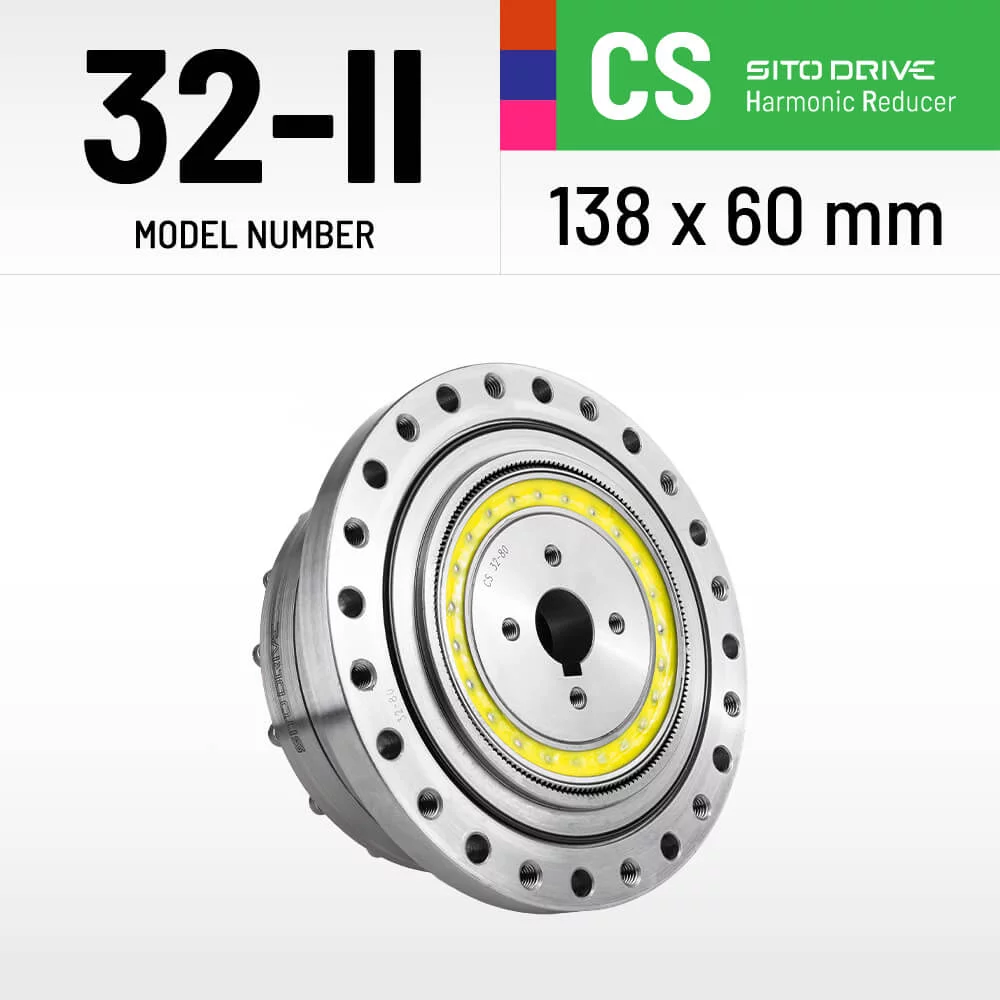 SitoDrive CS-32-II Harmonic Drive CSF-32-II High Precision Strain Wave Gear Reducer for Automation Robot Medical Stepper Motor