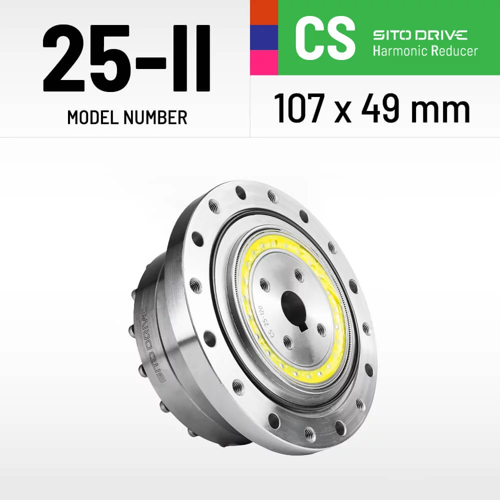 SitoDrive CS-25-II Harmonic Drive CSF-25-II High Precision Strain Wave Gear Reducer for Automation Robot Medical Stepper Motor