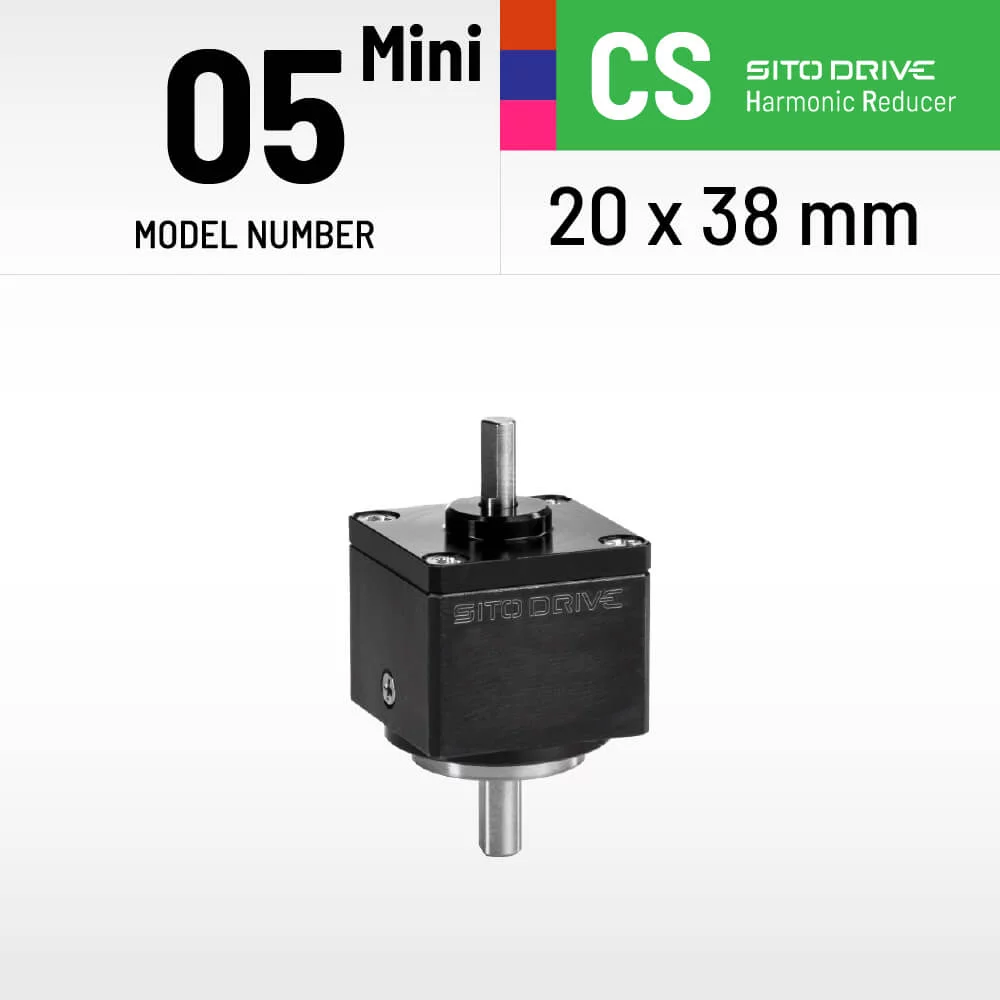 SitoDrive CS-05-1U-U Mini Micro Harmonic Drive Nema 8 Servo Motor for Compact Semiconductor Pick-and-Place Hands CSF-53-1U