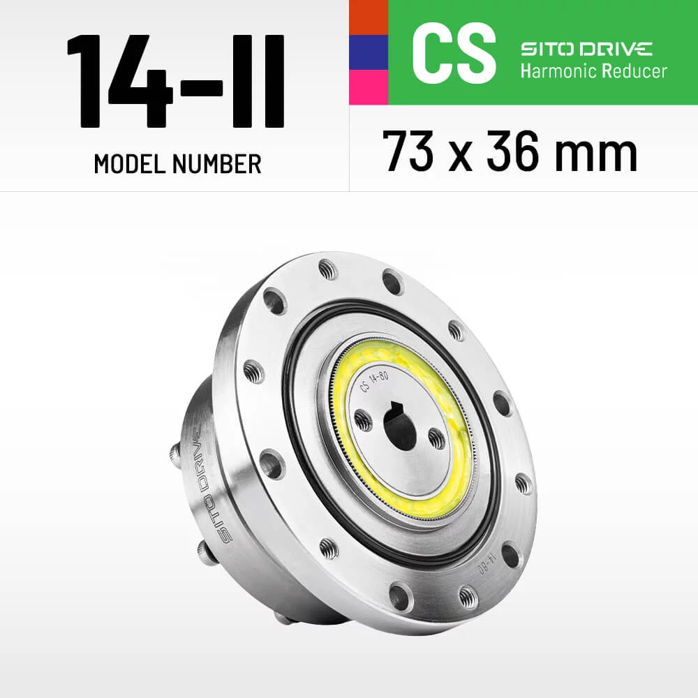SitoDrive CS-14-II Harmonic Drive CSF-14-II High Precision Strain Wave Gear Reducer for Automation Robot Medical Stepper Motor