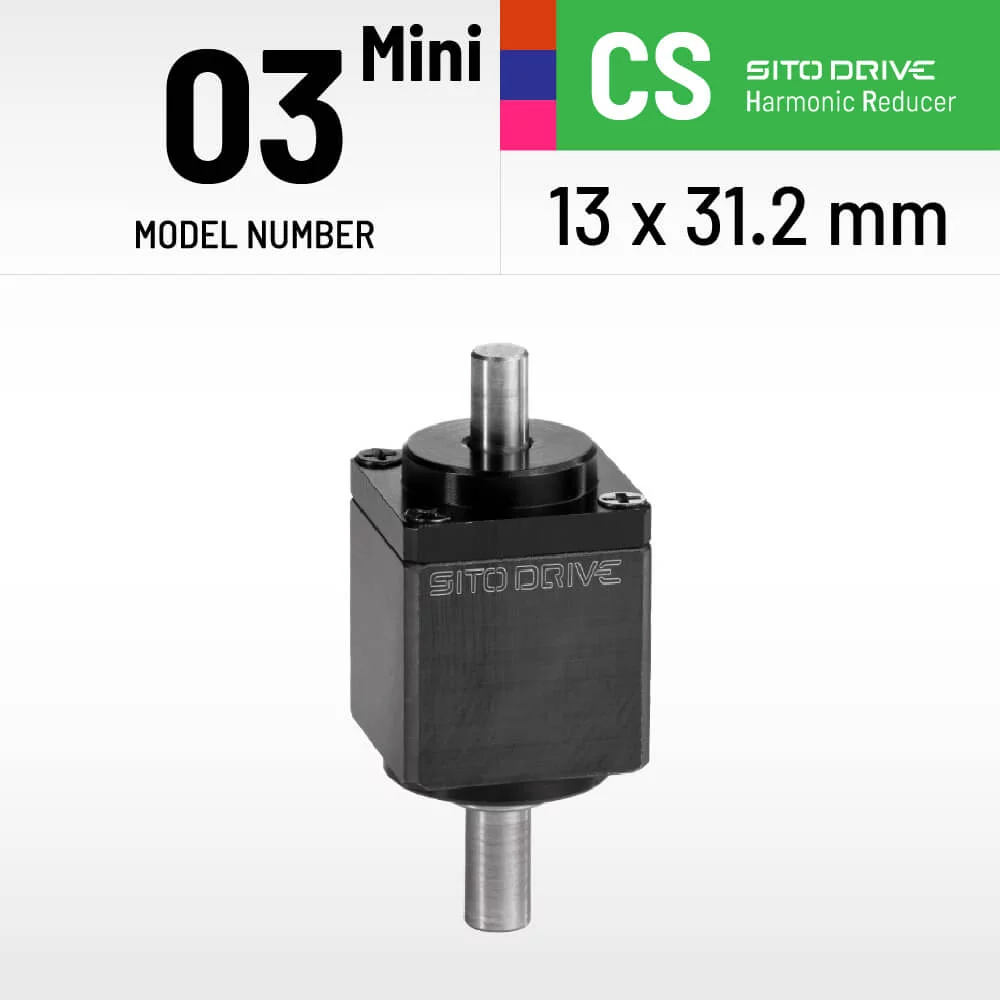 Sito SHD03 Micro Hollow Step-down Gearbox Nema 8 Servo Motor Speed Reducer 50:1 Industrial Harmonic Reducer 28mm Motorreducer
