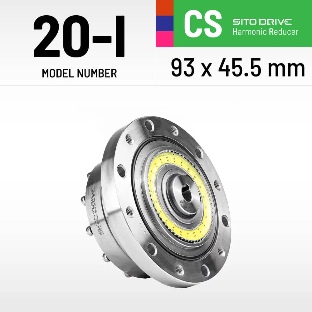 SitoDrive CS-20-I 90mm Zero-Backlash Harmonic Drive Speed reducer Harmonic Reducer for Nema 34 86mm Stepper motor CSF-20-100-2UH CSG-20