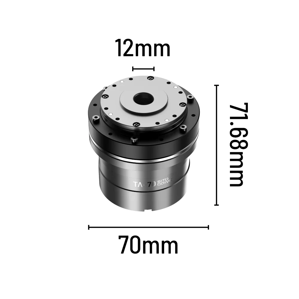 Sito TA70 24V Can Micro PTZ Motor Bldc Servo Drive Motor 100 Ratio Small Harmonic Drive Gearmotor Robot Joint Actuator